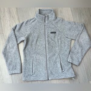 Columbia Gray Full-Zip  fleece Jacket Size M